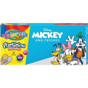 Plastelina Colorino Kids - Myszka Mickey, 12 kolorów